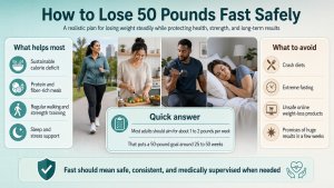 How to Lose 50 Pounds Fast Safely: Realistic Steps That Work