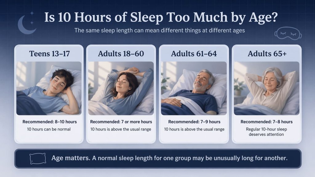 Is 10 Hours of Sleep Too Much by Age?