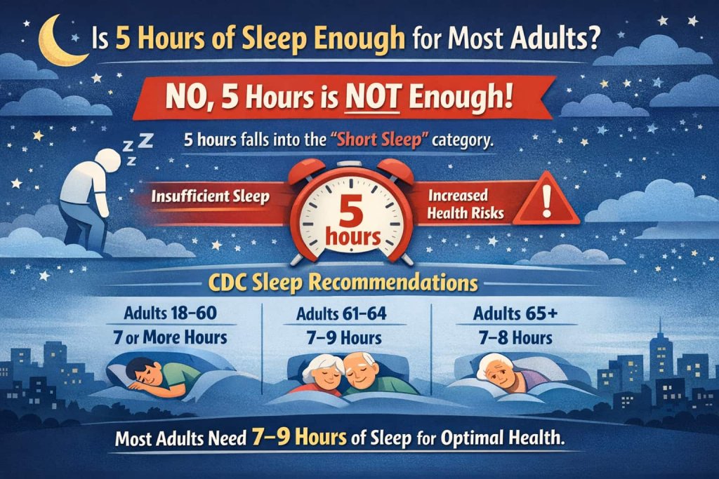 Is 5 Hours of Sleep Enough for Most Adults?