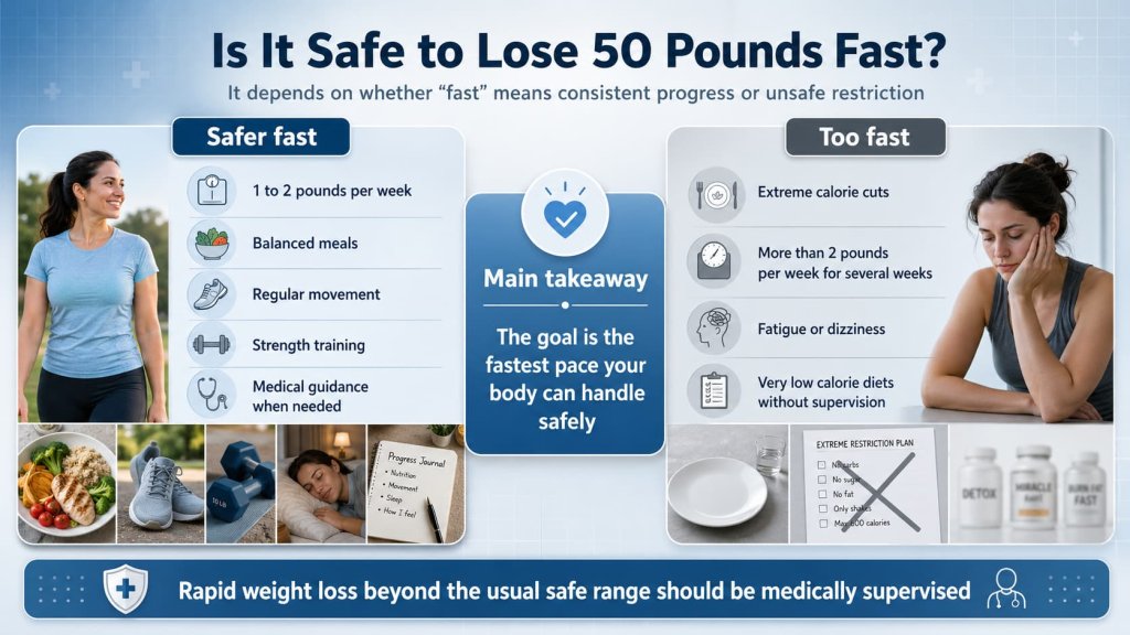 Is It Safe to Lose 50 Pounds Fast?