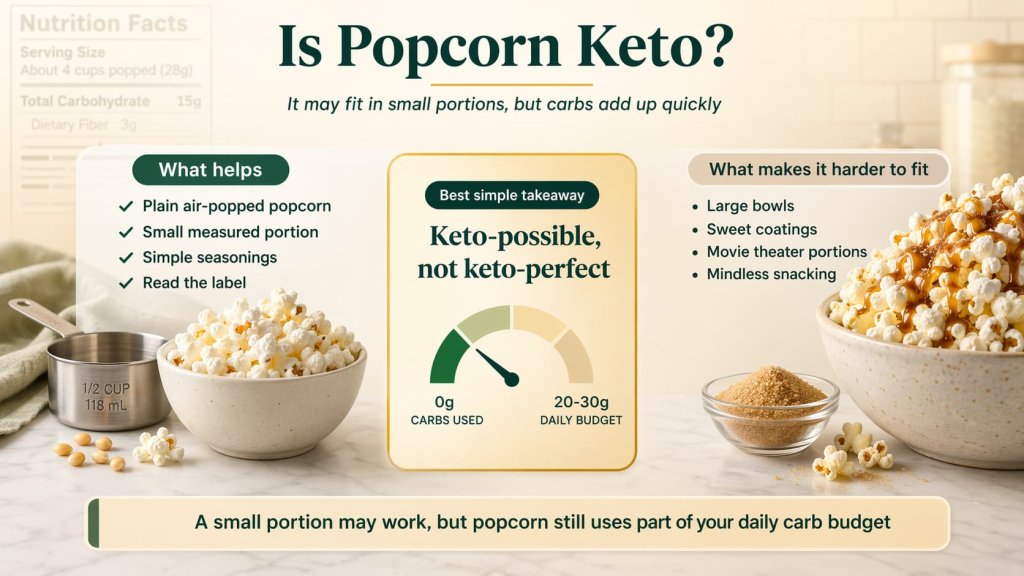 Is Popcorn Keto? Carbs, Portions, and Best Keto Tips