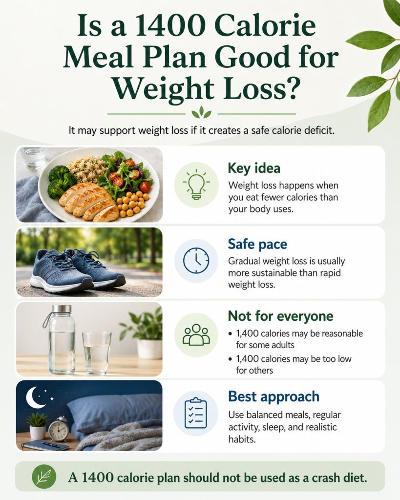 Is a 1400 Calorie Meal Plan Good for Weight Loss?
