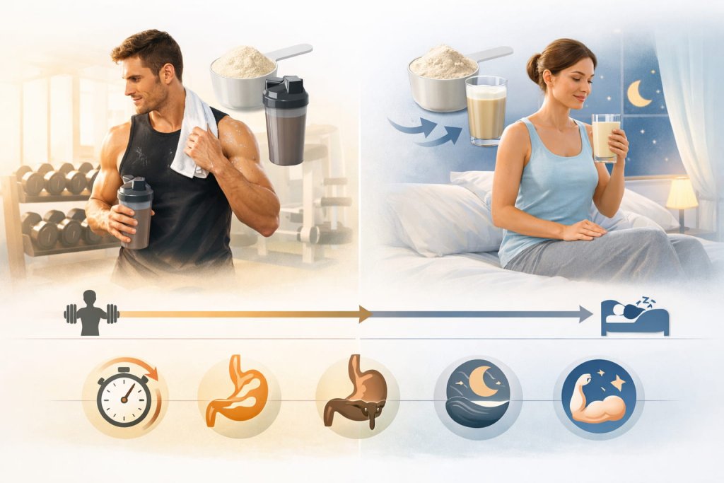 Is casein better than whey for recovery?