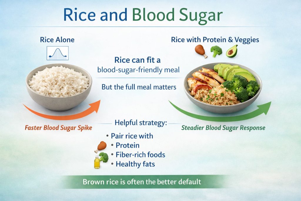 Is rice good for blood sugar?