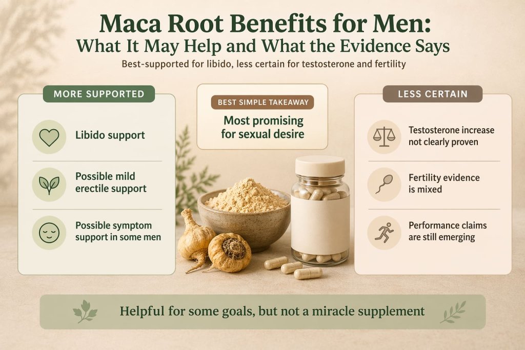 Maca Root Benefits for Men: Uses, Evidence, and Safety