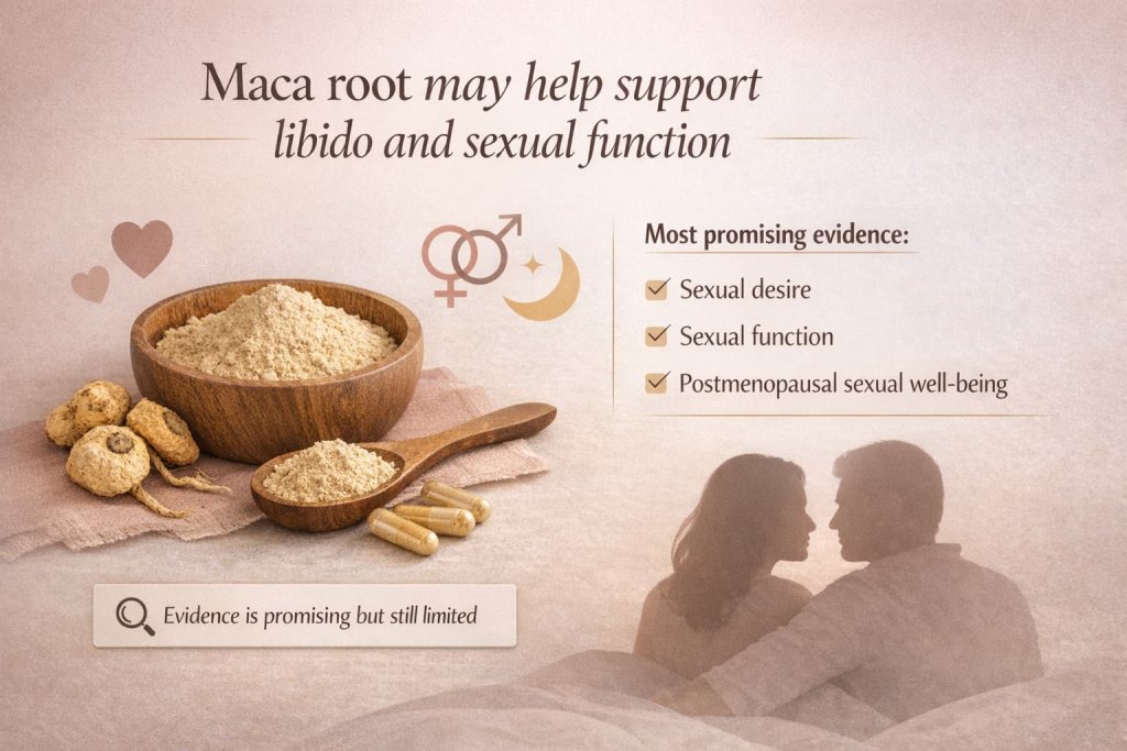 Maca root may help support libido and sexual function