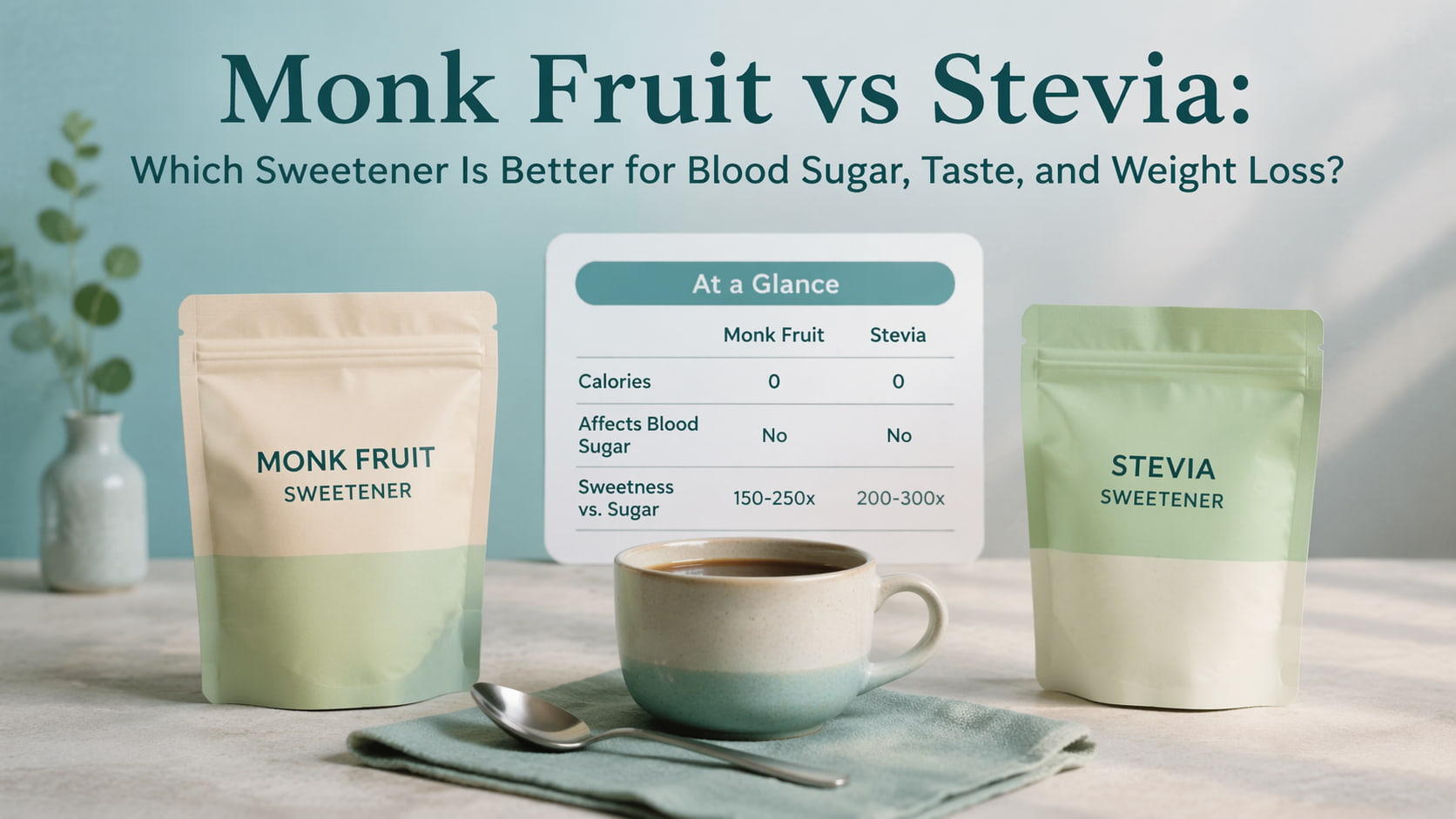 Monk Fruit vs Stevia: Which Sweetener Is Better for You?