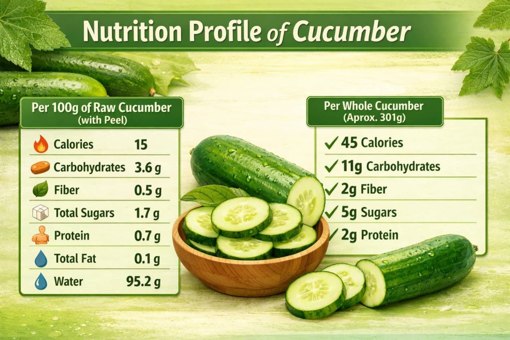 Nutrition Profile of Cucumber