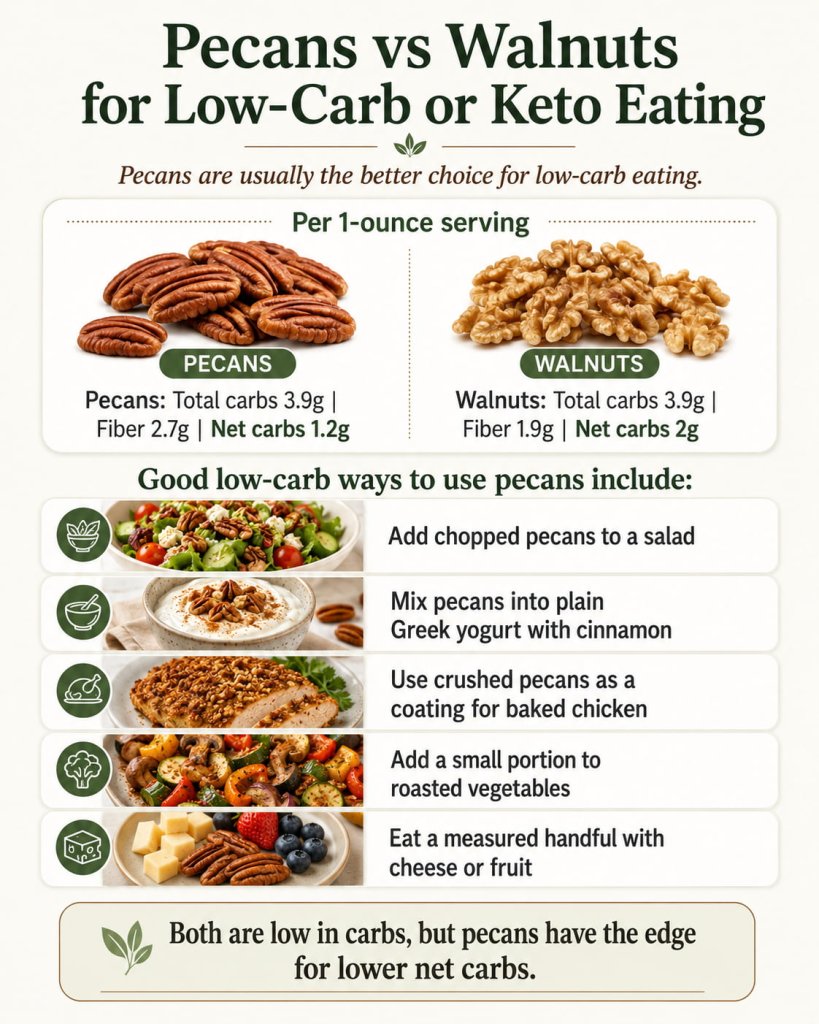 Pecans vs Walnuts for Low-Carb or Keto Eating