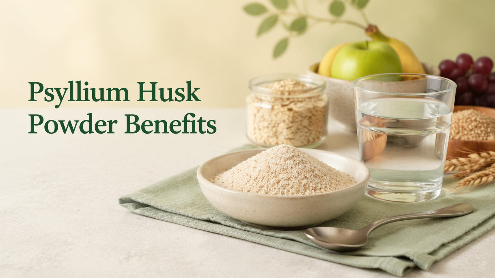 Psyllium Husk Powder Benefits: Constipation, Cholesterol, Safety