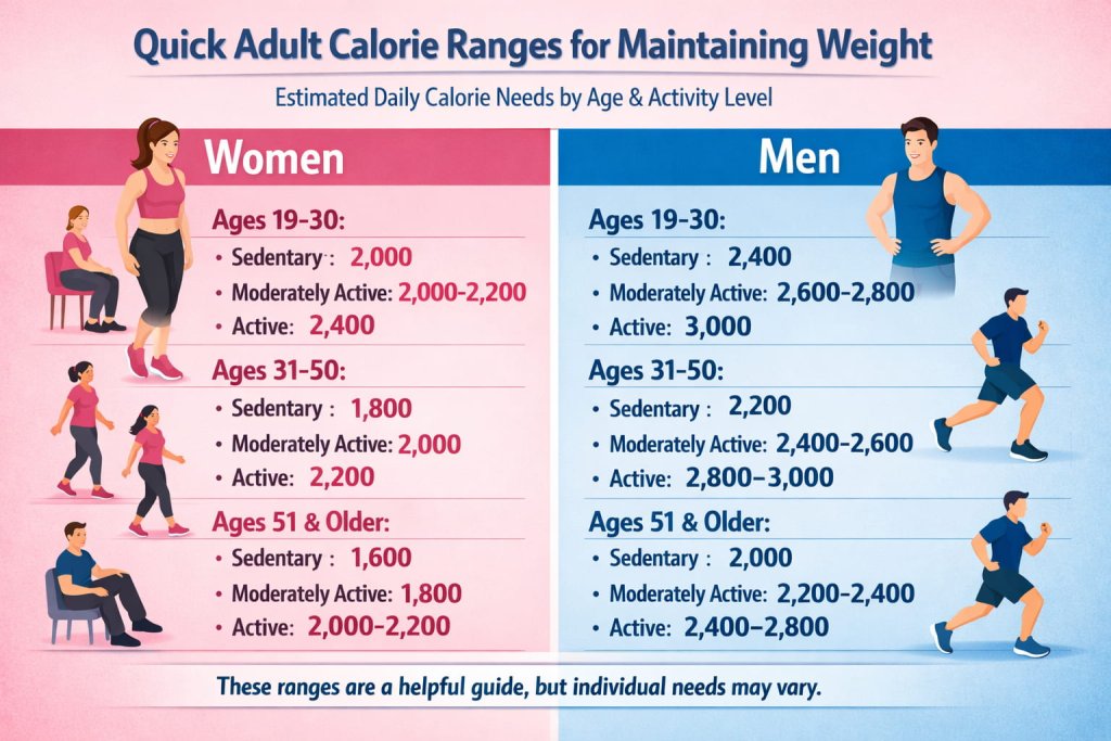 How Many Calories to Maintain Weight