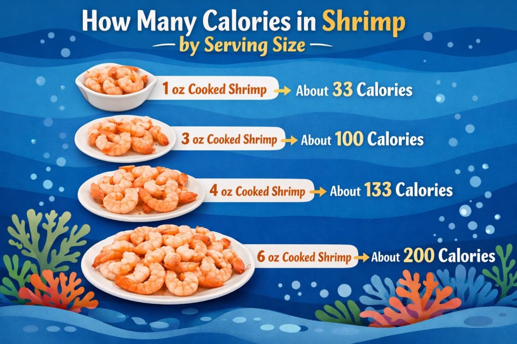 How Many Calories in Shrimp by Serving Size