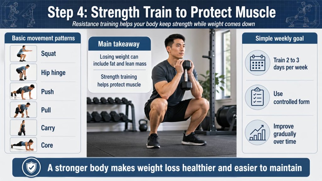 Step 4: Strength Train to Protect Muscle