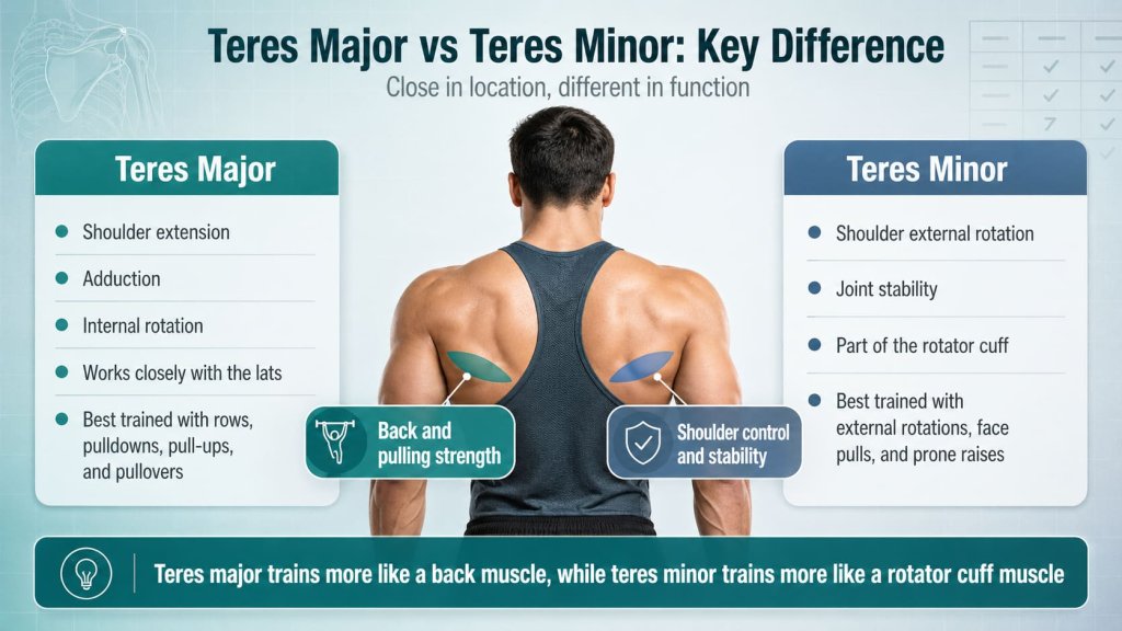 Teres Major vs Teres Minor: Key Difference