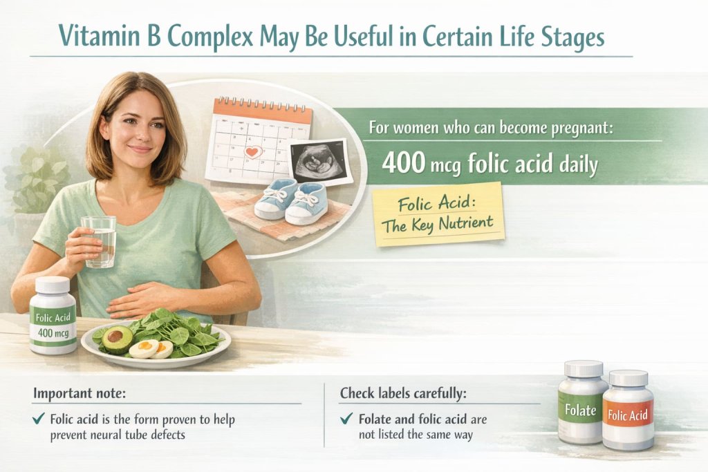 Vitamin B Complex May Be Useful in Certain Life Stages