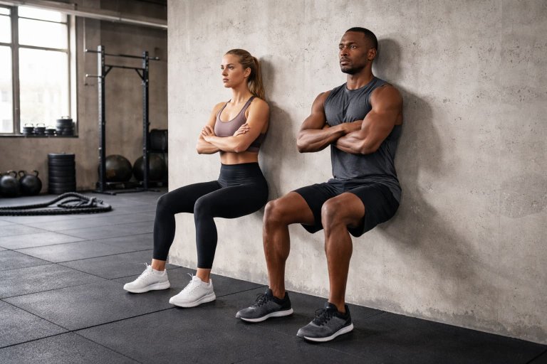 Wall Sit Exercise Proper Form Benefits And Variations Wall Sit Exercise Proper Form Benefits And Variations