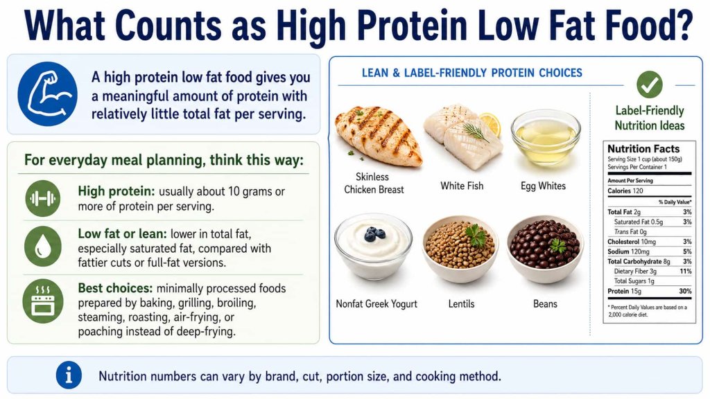 What Counts as High Protein Low Fat Food?