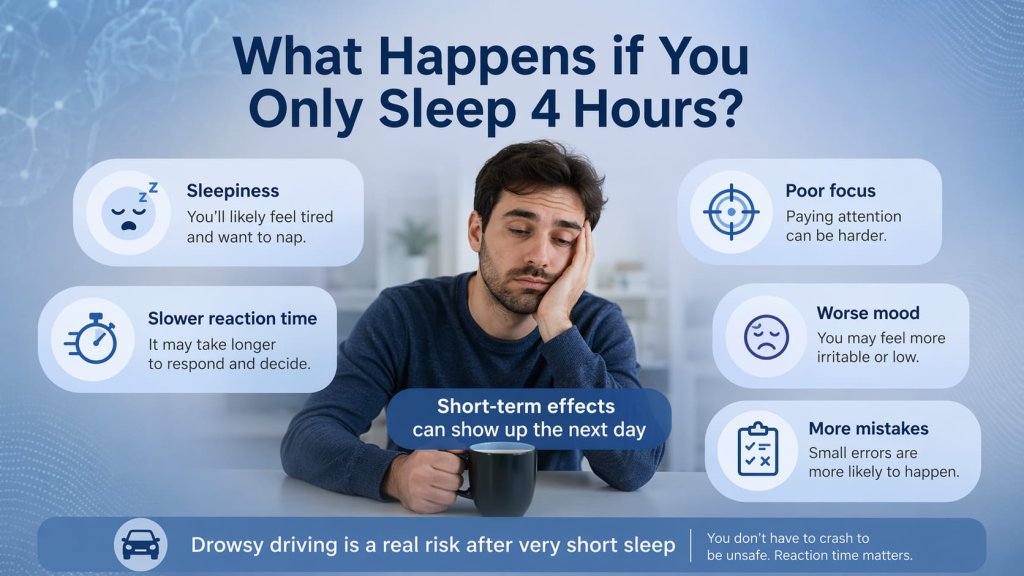 What Happens if You Only Sleep 4 Hours?