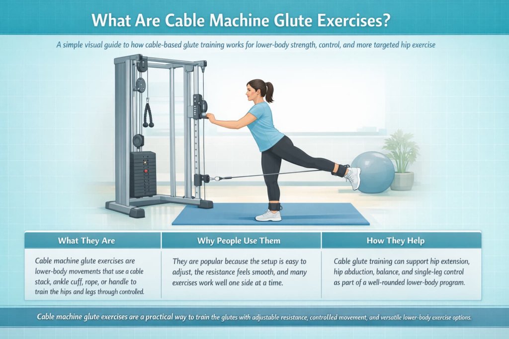 What are cable machine glute exercises?