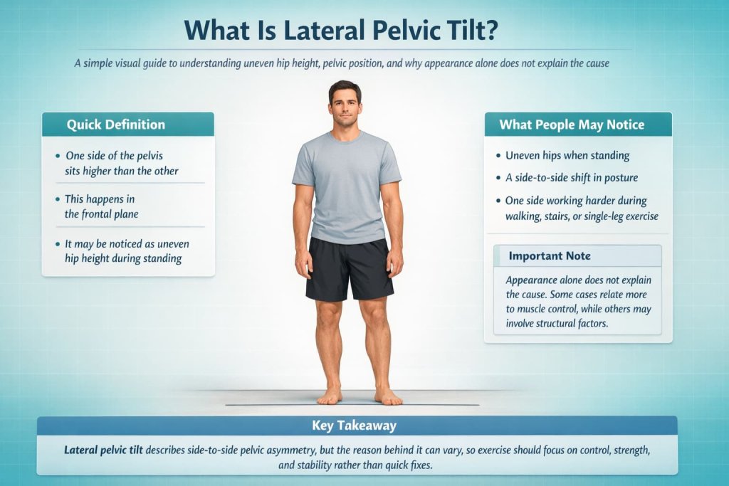 What is lateral pelvic tilt?