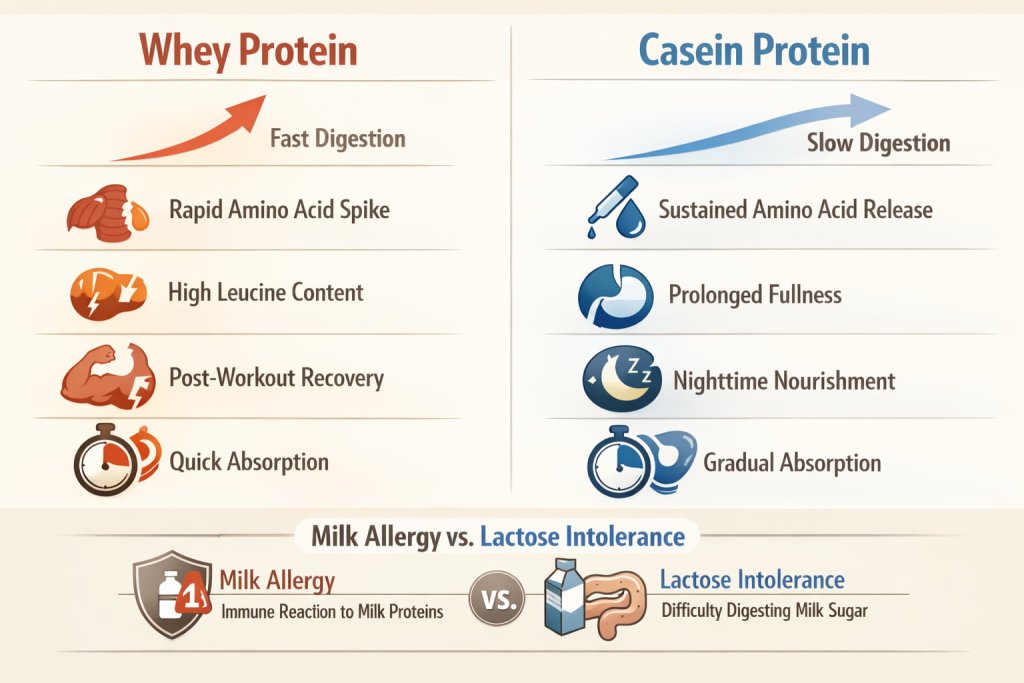 What is the real difference between casein and whey?
