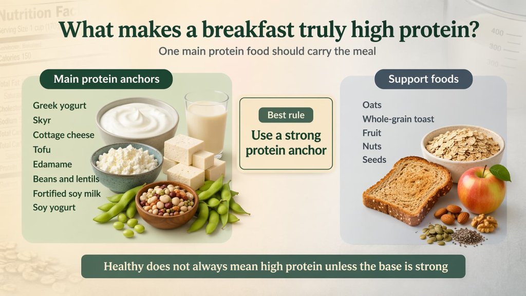 What makes a breakfast truly high protein?