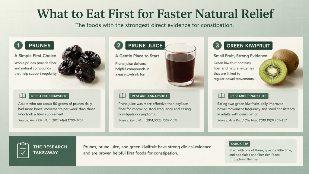 What to eat first if you want faster natural relief