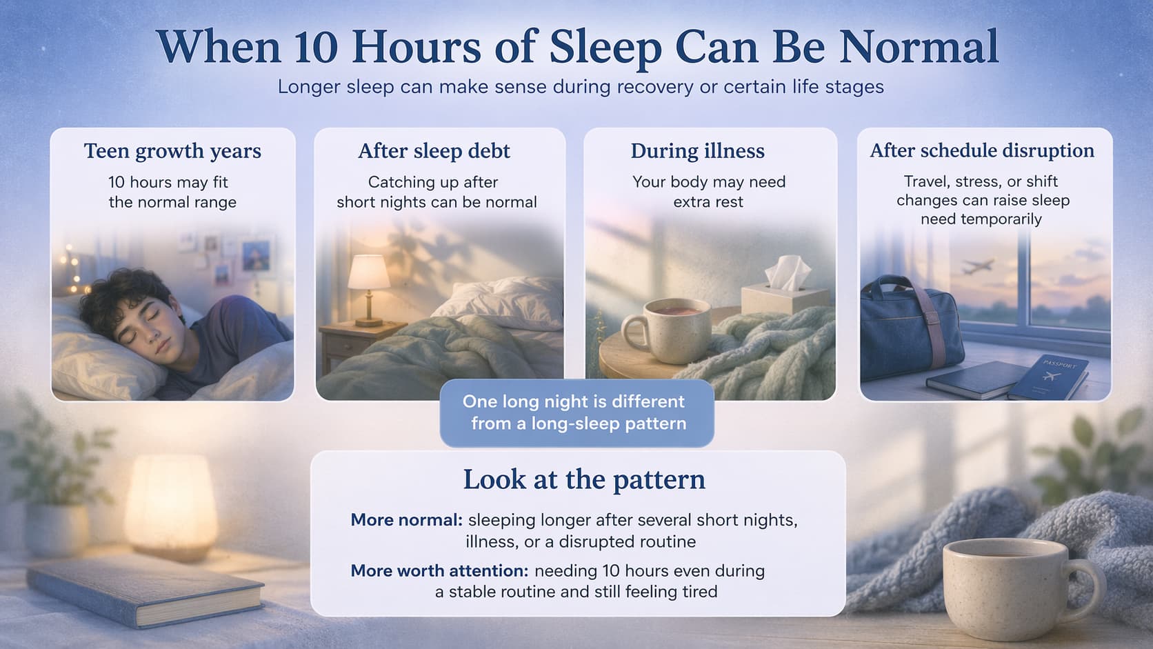 Is 10 Hours of Sleep Too Much? By Age and Warning Signs
