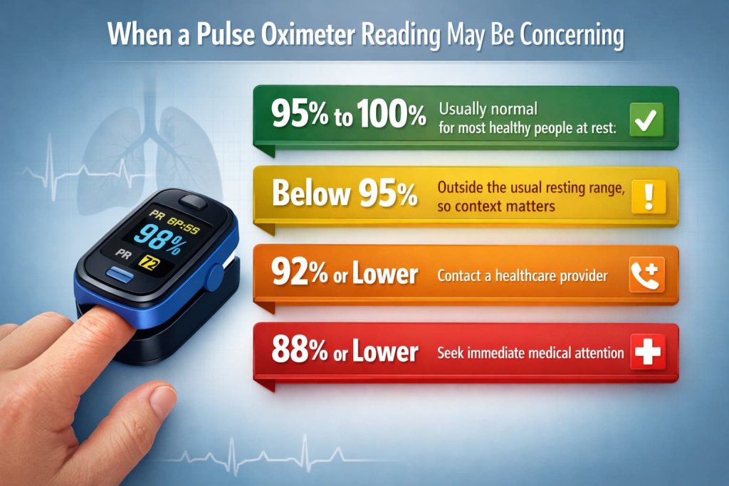 When a Pulse Oximeter Reading May Be Concerning