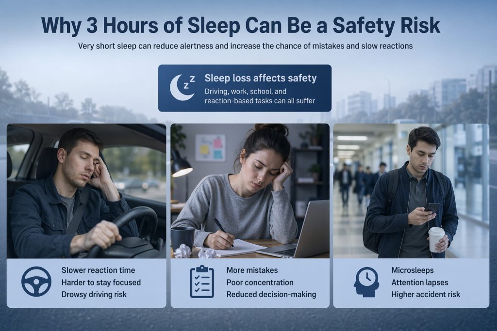 Why 3 hours of sleep can become a safety issue