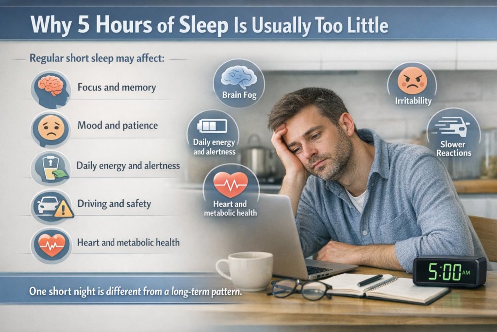 Why 5 Hours of Sleep Is Usually Too Little