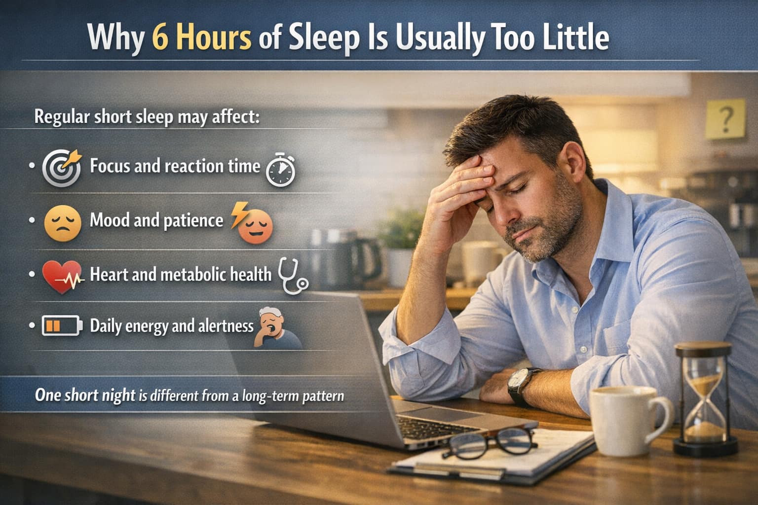 Is 6 Hours of Sleep Enough? Risks, Signs, &amp; What Adults Need