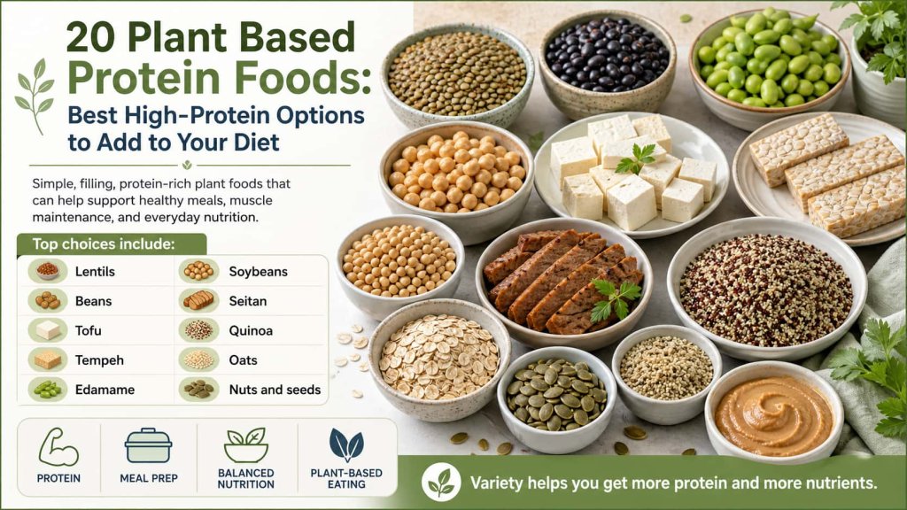 20 Plant Based Protein Foods for a High Protein Diet