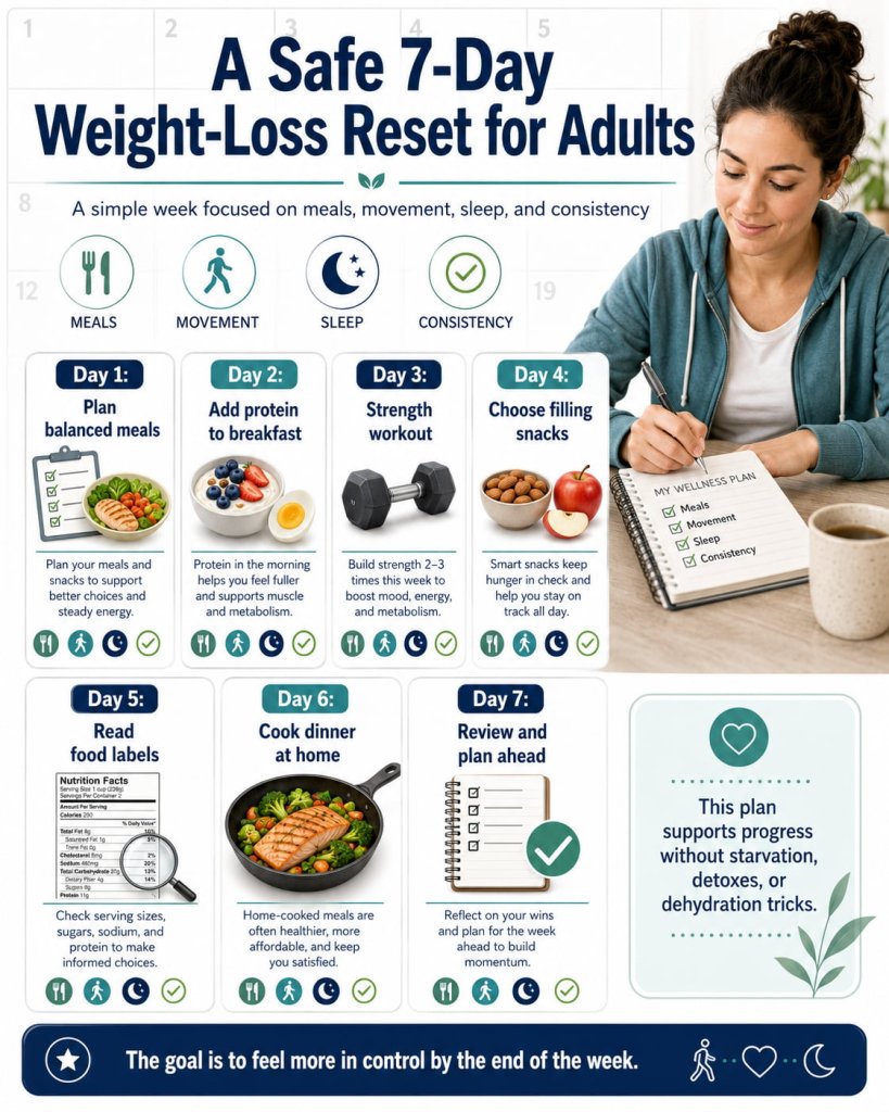 A Safe 7-Day Weight-Loss Reset for Adults