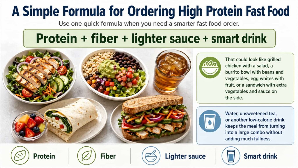 A Simple Formula for Ordering High Protein Fast Food