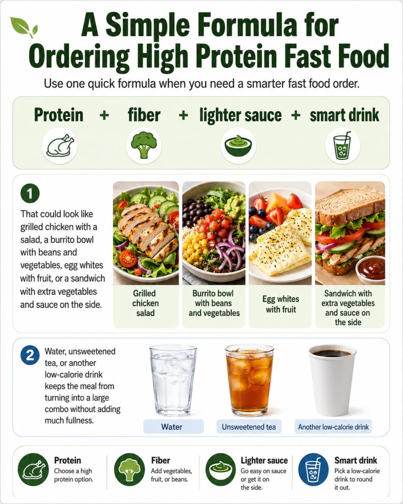 A Simple Formula for Ordering High Protein Fast Food