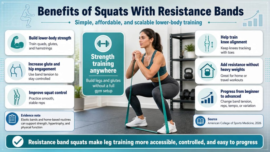 Benefits of Squats With Resistance Bands