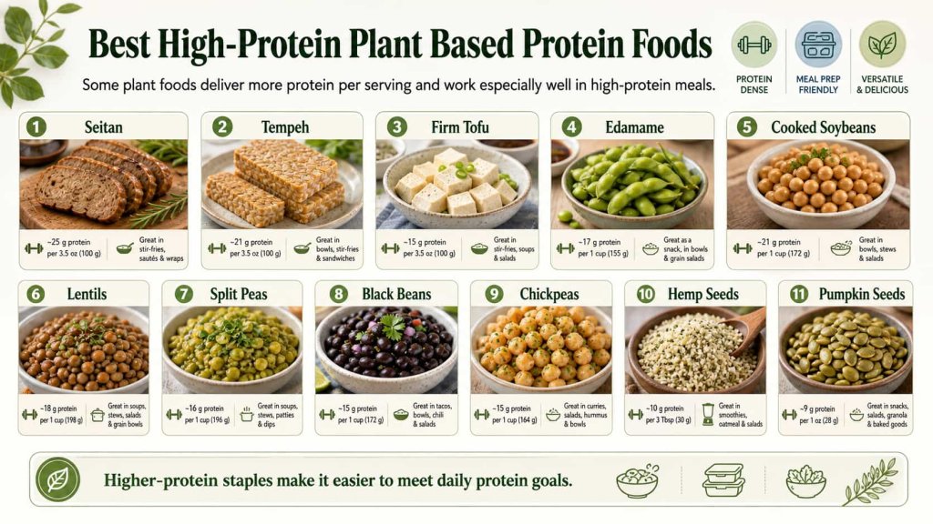 Best High-Protein Plant Based Protein Foods
