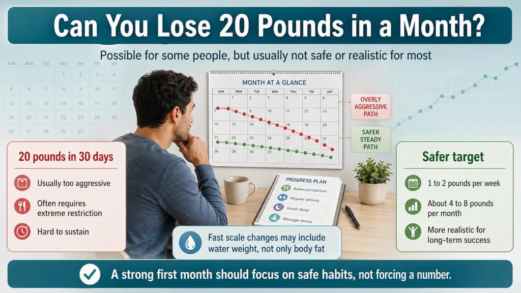 Can You Lose 20 Pounds in a Month?