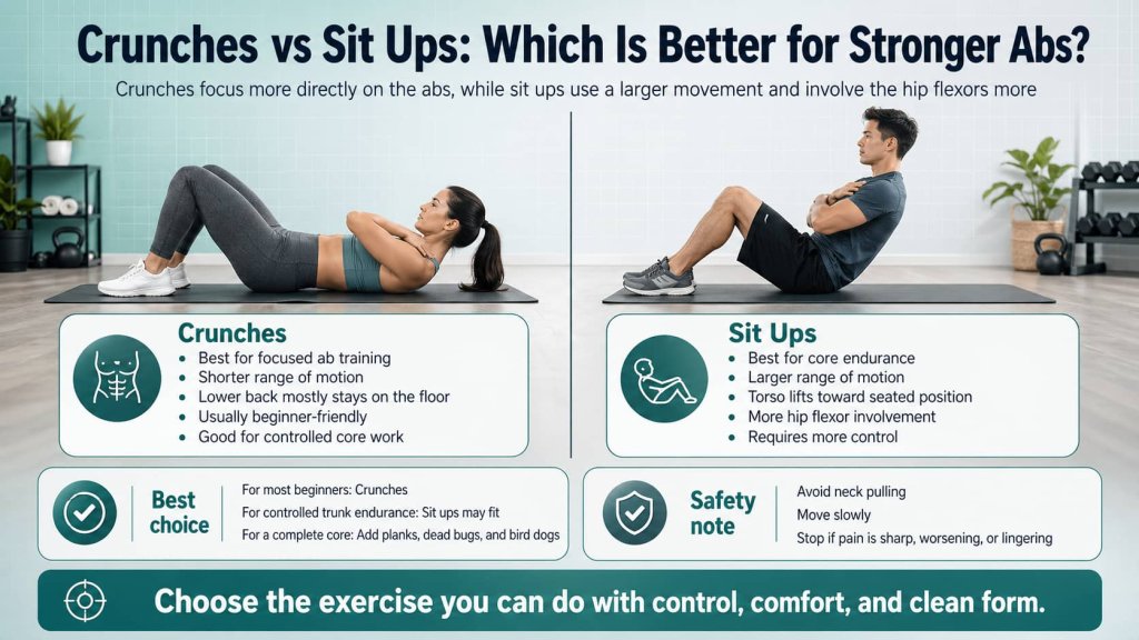 Crunches vs Sit Ups: Which Is Better for Stronger Abs?