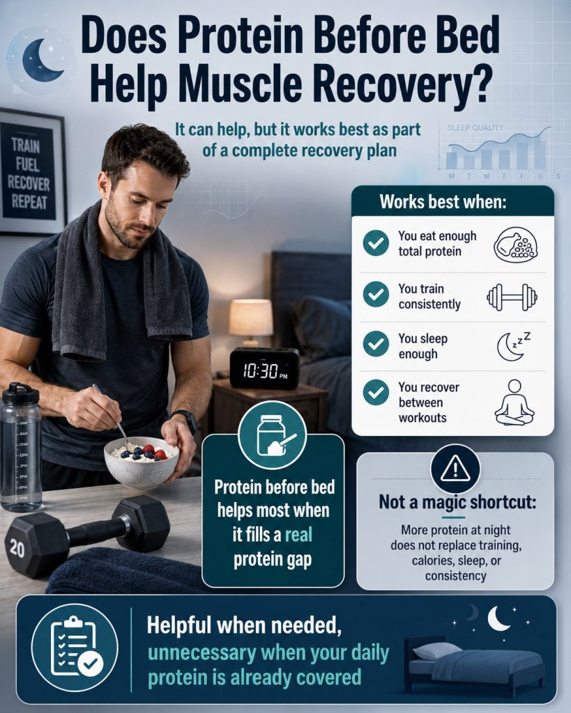 Does Protein Before Bed Help Muscle Recovery?