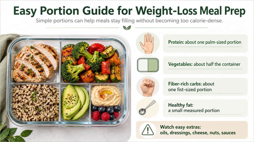 Easy Portion Guide for Weight-Loss Meal Prep