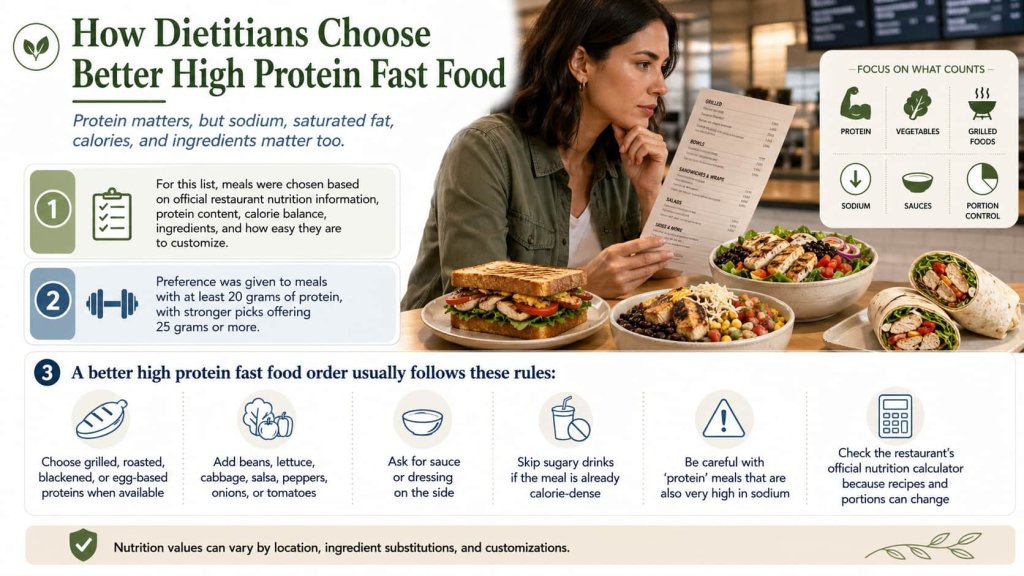 How Dietitians Choose Better High Protein Fast Food