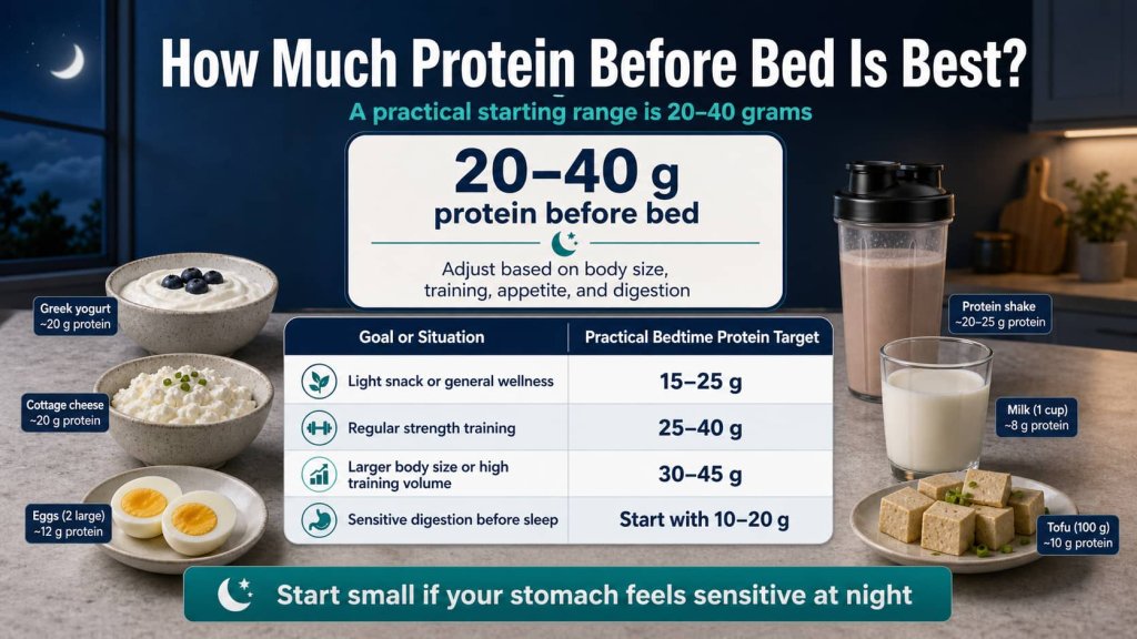 How Much Protein Before Bed Is Best?