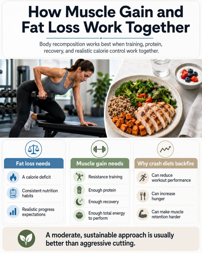 How Muscle Gain and Fat Loss Work Together