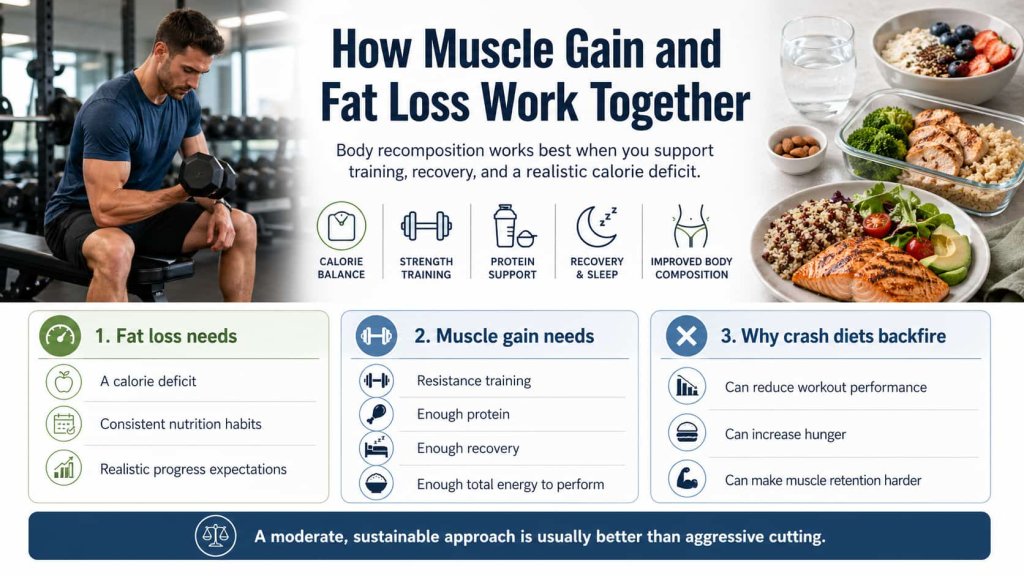 How Muscle Gain and Fat Loss Work Together