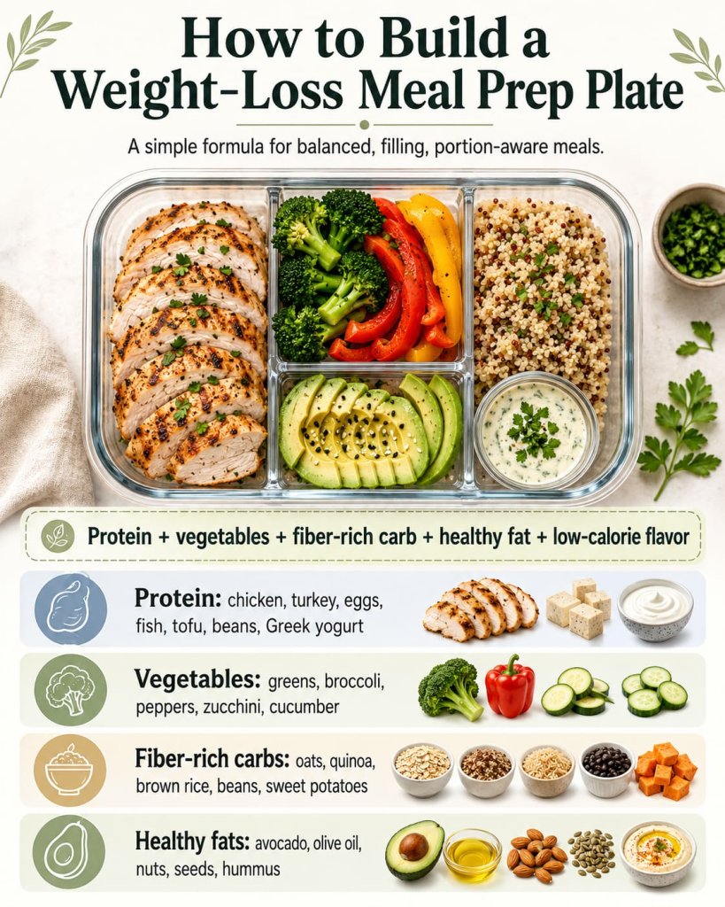 How to Build a Weight-Loss Meal Prep Plate