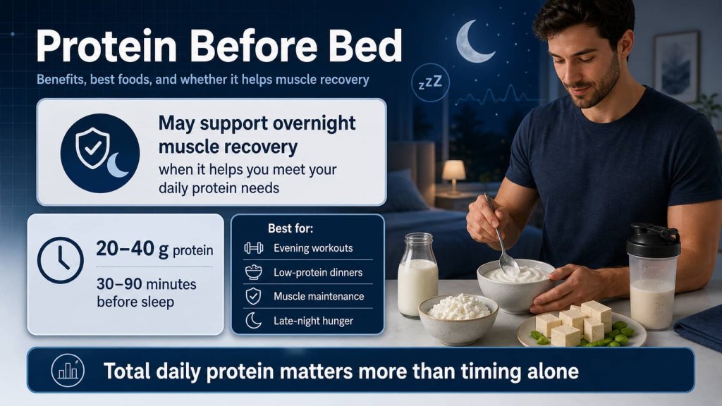 Protein Before Bed: Benefits, Best Foods, and Muscle Recovery