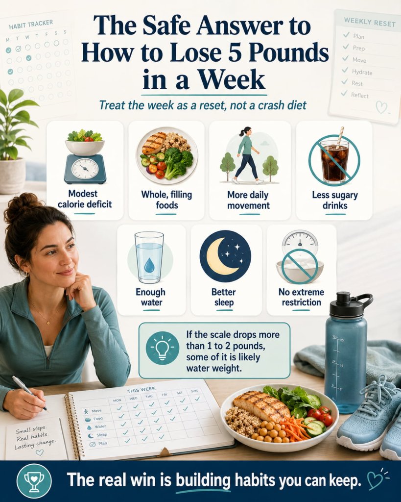 The Safe Answer to How to Lose 5 Pounds in a Week