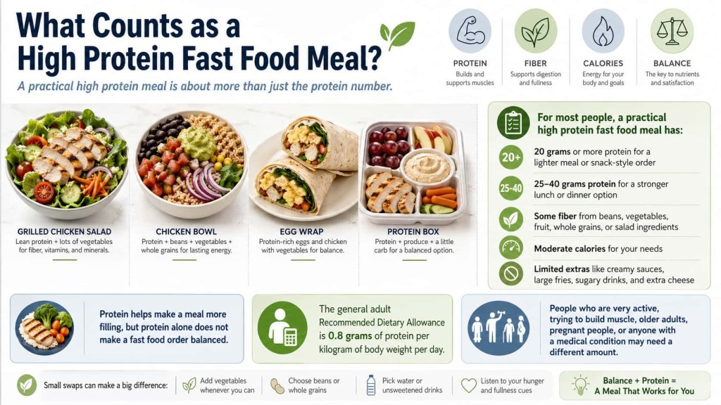 What Counts as a High Protein Fast Food Meal?